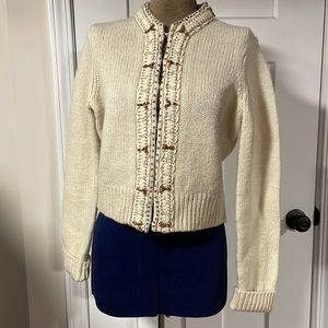 Lucky Brand Wool Jeweled Sweater Size M